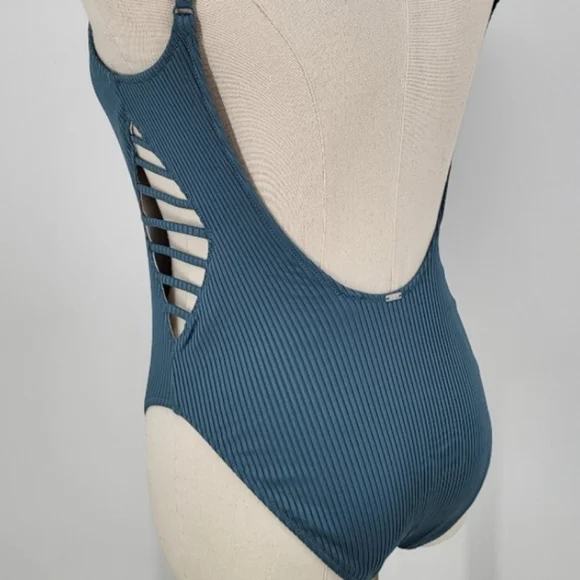 VS Pink Strappy Side Ribbed One Piece size small Swimwear - Picture 5 of 10